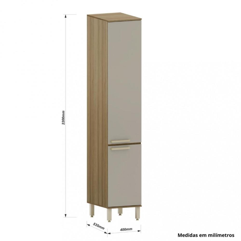 Paneleiro Simples 2 Portas 40cm Isis Luciane - 4