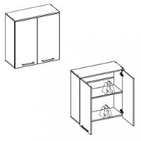 Armário Aéreo 2 Portas 60cm Isis Luciane - 3