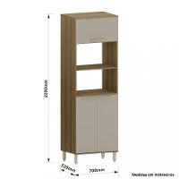 Paneleiro Torre Quente 3 Portas Isis Luciane - 4