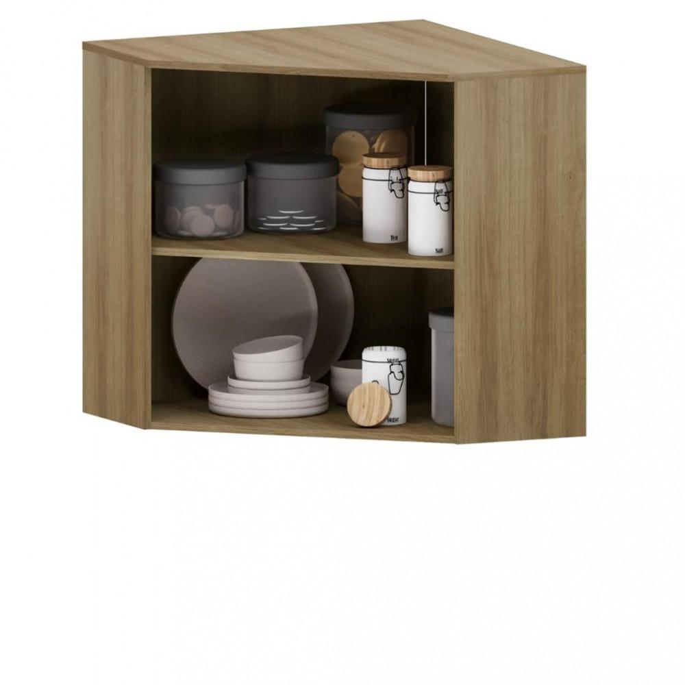 Armário Aéreo Canto Diagonal 2 Portas 74cm Isis Luciane - 2