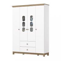 Guarda Roupa Infantil 4 Portas 2 Gavetas Aconchego Henn - 2