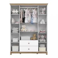 Guarda Roupa Infantil 4 Portas 2 Gavetas Aconchego Henn - 3