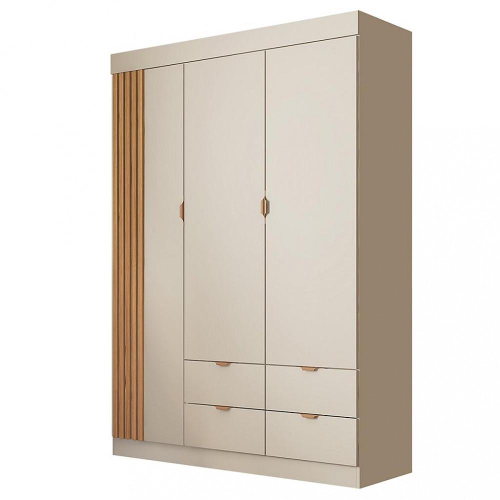 Guarda Roupa Infantil 3 Portas Ripado Ayla Phoenix Baby - 2