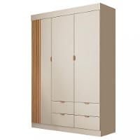 Guarda Roupa Infantil 3 Portas Ripado Ayla Phoenix Baby - 2