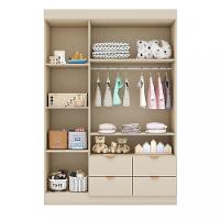 Guarda Roupa Infantil 3 Portas Ripado Ayla Phoenix Baby - 3