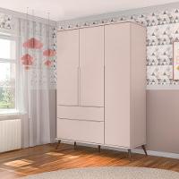 Guarda Roupa Infantil 3 Portas com Pés Melinda Phoenix Baby - 1