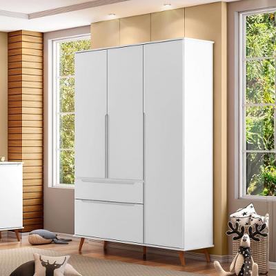 Guarda Roupa Infantil 3 Portas com Pés Melinda Phoenix Baby