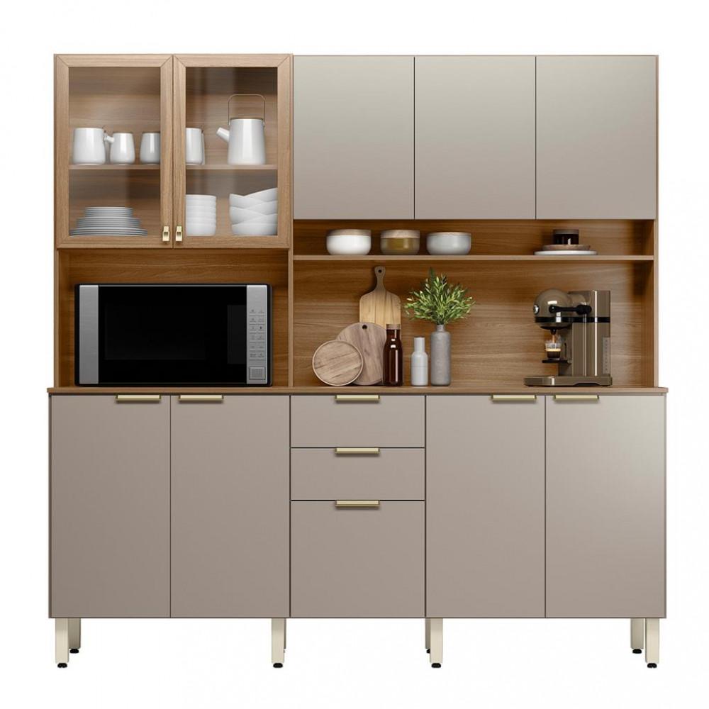 Cozinha Compacta 10 Portas 2 Gavetas Amora Demobile - 2