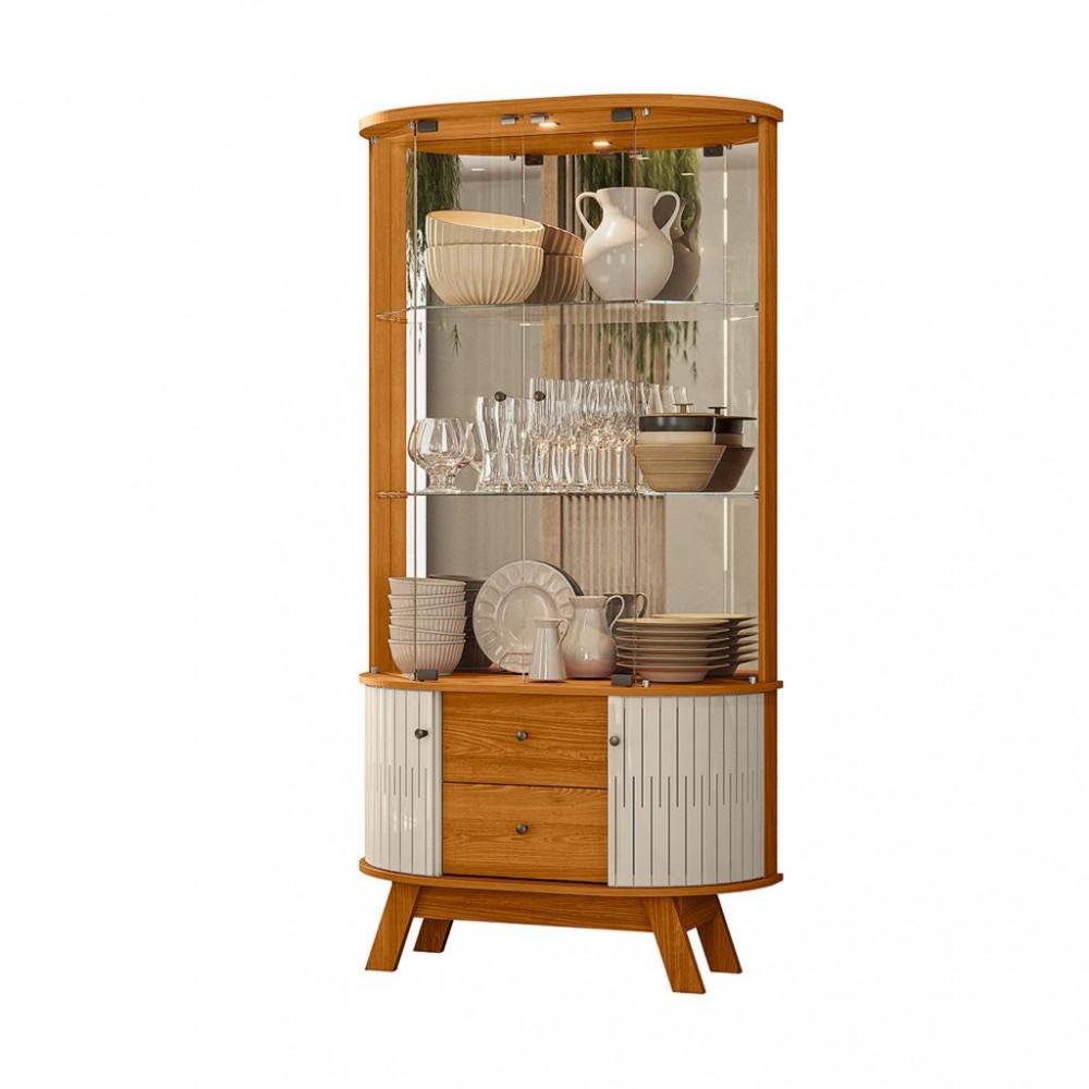 Cristaleira 4 Portas 2 Gavetas Moss Madetec - 2