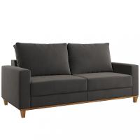 Sofá 3 Lugares Veludo 180cm Vicente Viero Móveis - 2