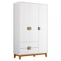 Guarda Roupa Solteiro 3 Portas 2 Gavetas Ipe Albatroz - 2