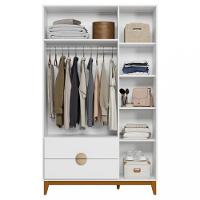 Guarda Roupa Solteiro 3 Portas 2 Gavetas Ipe Albatroz - 3