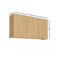 Armário Aéreo 3 Porta Rebeca Movelbento - 2