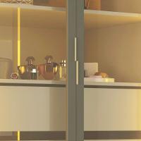 Guarda Roupa Casal 6 Portas 4 Gavetas com Vidro Reflecta e Led Absolut Gelius - 5