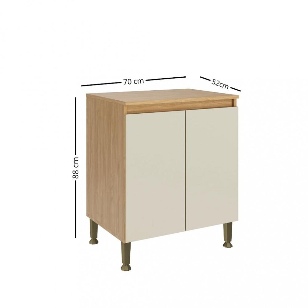 Balcão 2 Portas 70cm Rebeca Movelbento - 2