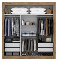 Guarda Roupa Casal 3 Portas de Correr City Maxel - 3