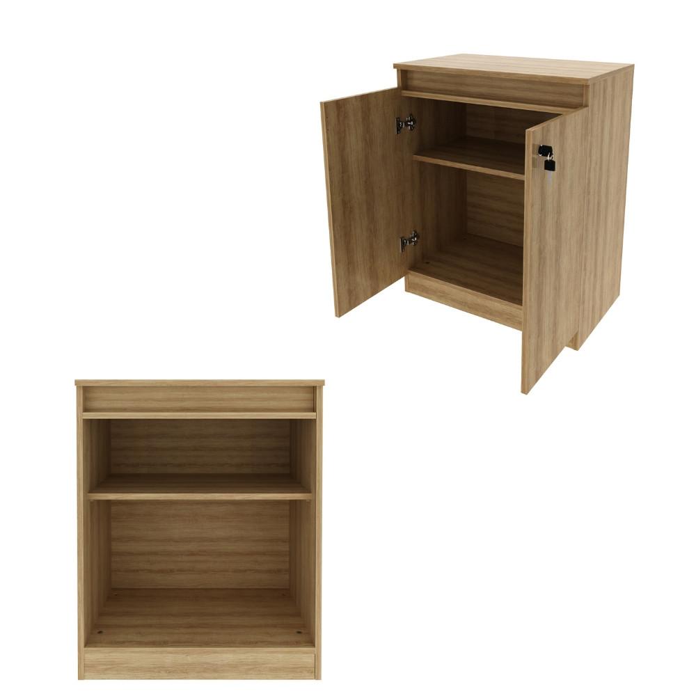 Balcão para Escritório 2 Portas com Chave ME4149 Tecnomobili - 3