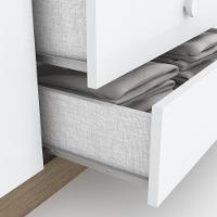 Quarto de Bebê Completo Berço Mini Cama Guarda Roupa 3 Portas 2 Gavetas e Cômoda 5 Gavetas Bala de Menta Henn - 5