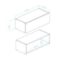 Armário Aéreo 1 Porta Rebeca Movelbento - 3