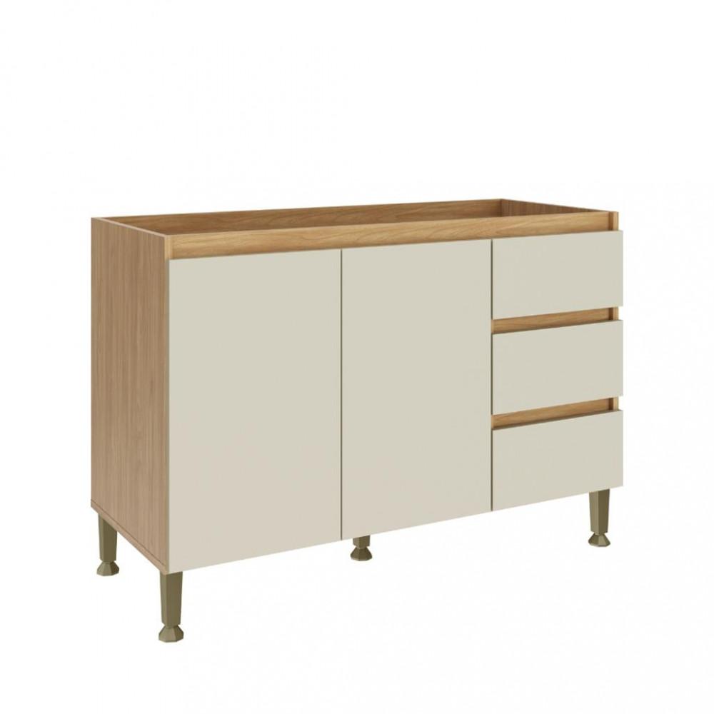 Balcão 2 Portas 3 Gavetas Rebeca Movelbento - 1