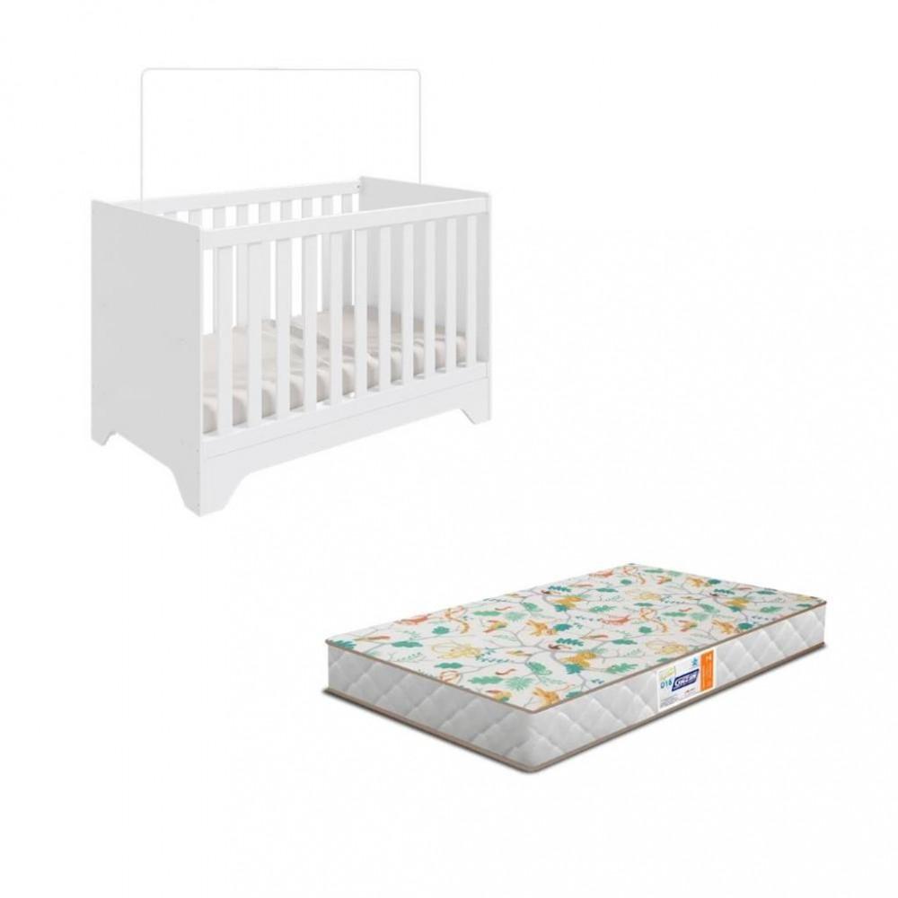Berço Mini Cama 3 em 1 MDF Popy Retrô Móveis Peroba com Colchão Gazin - 2