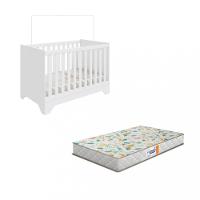 Berço Mini Cama 3 em 1 MDF Popy Retrô Móveis Peroba com Colchão Gazin - 2