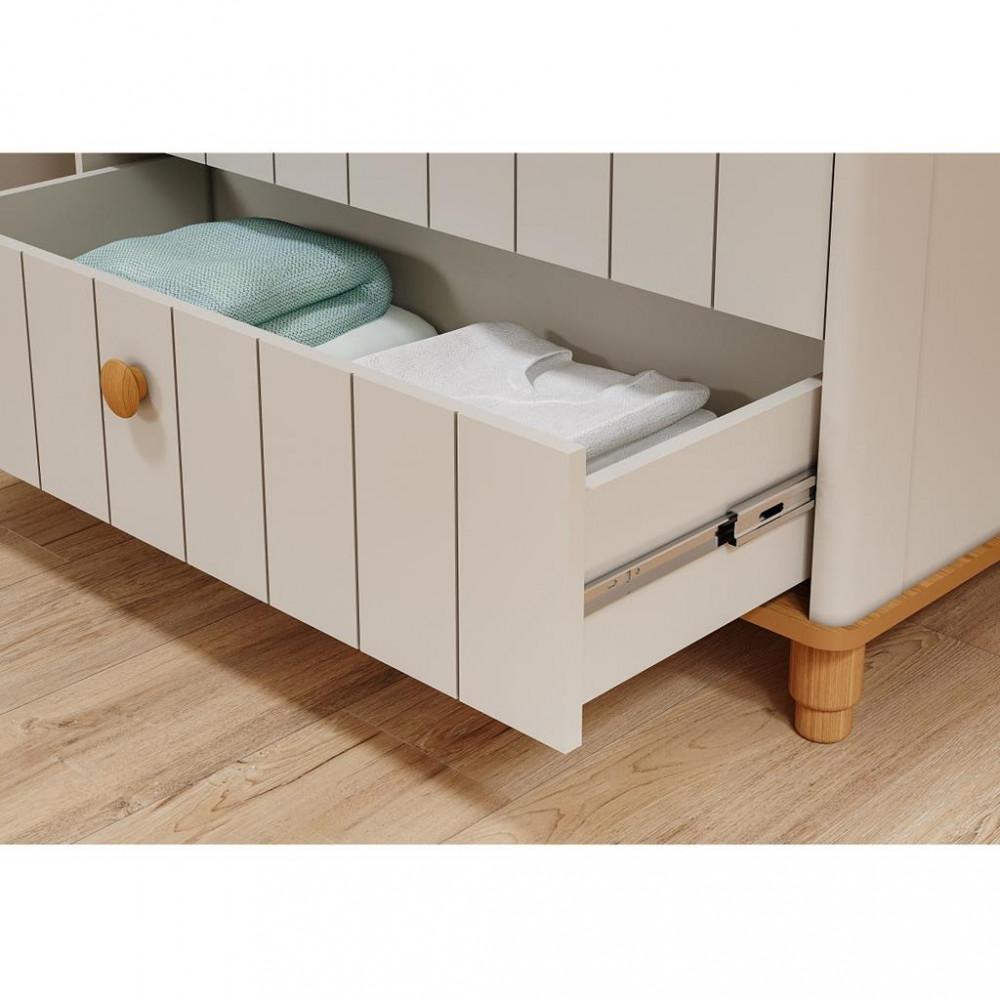Quarto de Bebê Completo Berço e Cômoda 4 Gavetas 100 MDF Lívia Permobili - 5