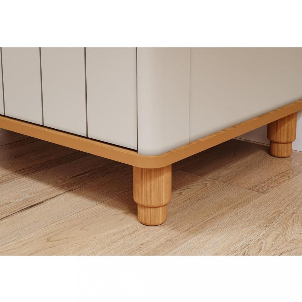 Quarto de Bebê Completo Berço e Cômoda 4 Gavetas 100 MDF Lívia Permobili - 6