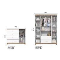 Quarto de Bebê Com Guarda Roupa e Cômoda Aconchego Henn - 3