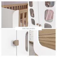 Quarto de Bebê Com Guarda Roupa e Cômoda Aconchego Henn - 4