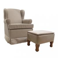 Poltrona de Amamentação Maria Vitoria com Puff Phoenix Baby - 2