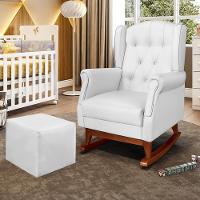 Poltrona de Amamentação Leticia Canoa com Puff Phoenix baby - 1