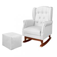 Poltrona de Amamentação Leticia Canoa com Puff Phoenix baby - 2