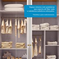 Quarto Infantil com Guarda Roupa e Cômoda com Janelas 100 MDF Elô New Móveis Peroba