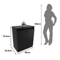 Balcão para Escritório 2 Portas com Chave ME4149 Tecnomobili - 4