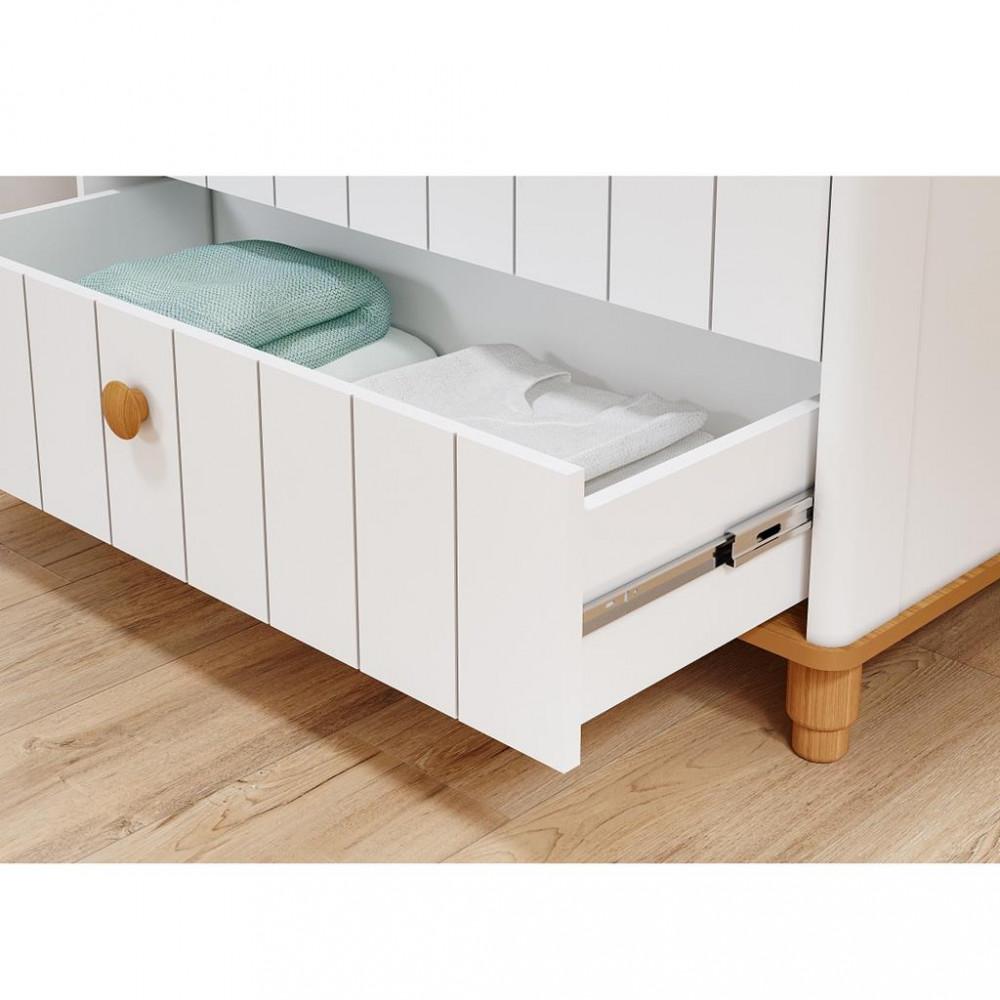 Quarto de Bebê Completo Berço e Cômoda 4 Gavetas 100 MDF Lívia Permobili - 6