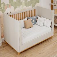 Quarto de Bebê Completo Berço Guarda Roupa 4 Portas e Cômoda 4 Gavetas 100 MDF Lívia Permobili - 6