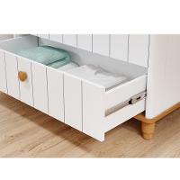 Quarto de Bebê Completo Berço Guarda Roupa 4 Portas e Cômoda 4 Gavetas 100 MDF Lívia Permobili - 6