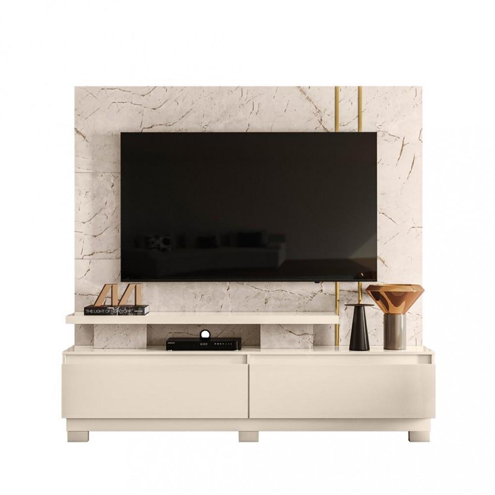 Estante home para TV até 75 Polegadas 2 Gavetas com Pes New Madetec - 2