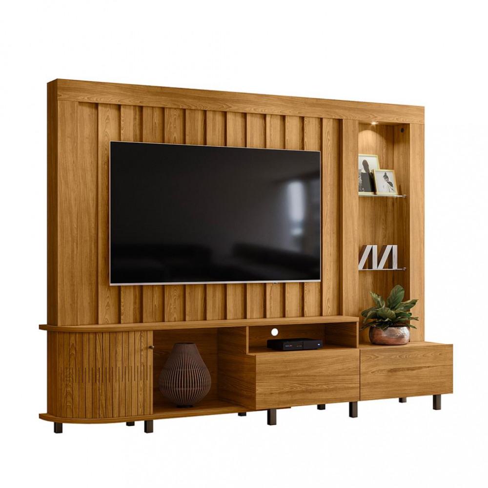 Estante Home para TV até 70 Polegadas 1 Porta 2 Gavetas Le Mans Madetec - 2