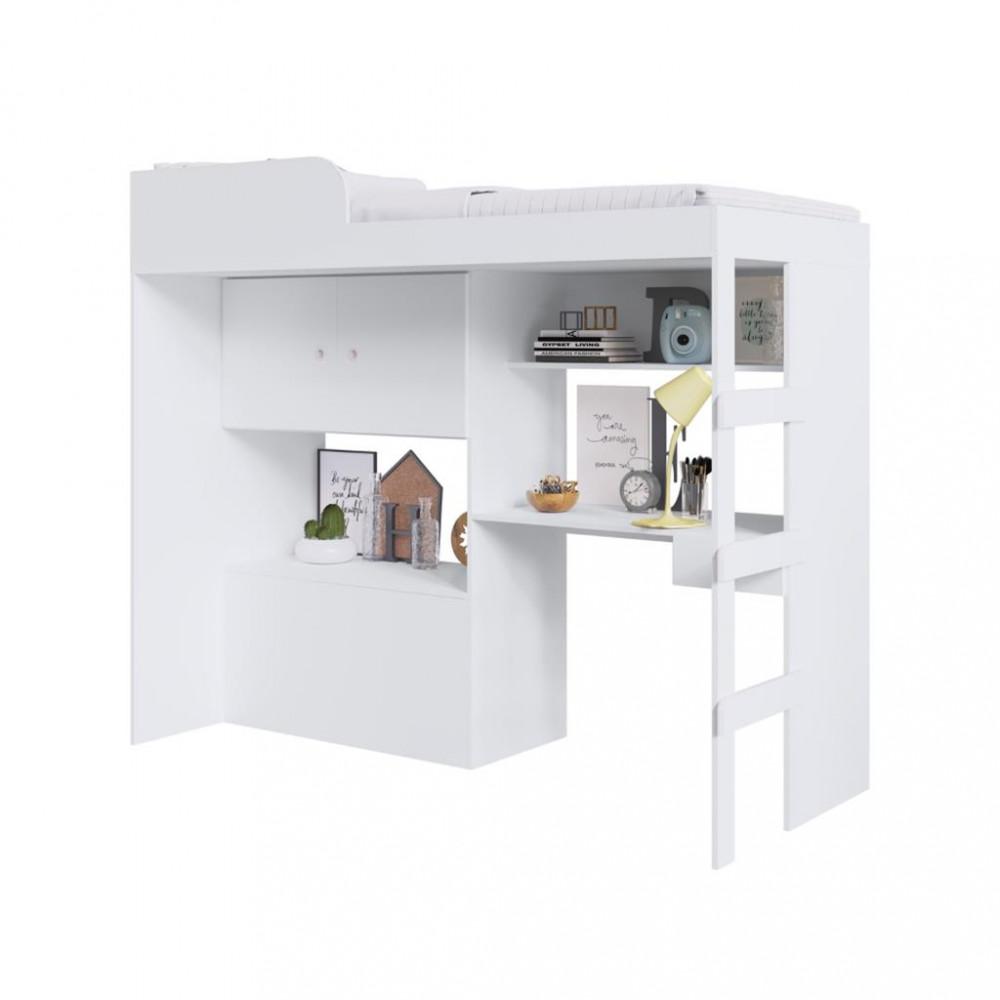 Cama Infantil Alta Multifuncional  Baú Lion Art in Moveis - 3