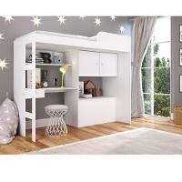 Cama Infantil Alta Multifuncional  Baú Lion Art in Moveis - 1