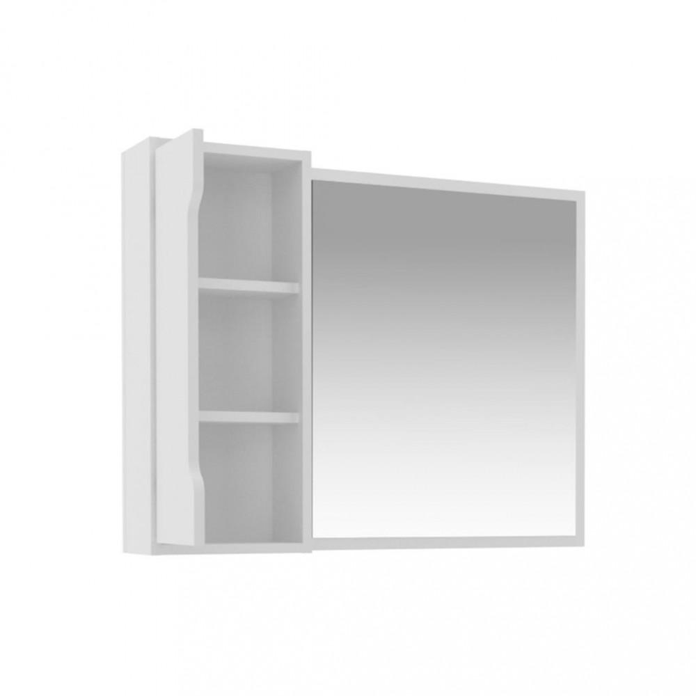 Espelheira Para Banheiro Com Espelho 1 Porta BN3645 Tecno Mobili - 3