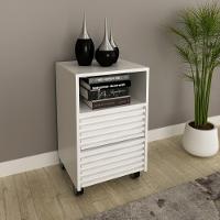 Gaveteiro Para Escritório Ripado Com Rodizio 2 Gavetas ME4175 Tecno Mobili - 1