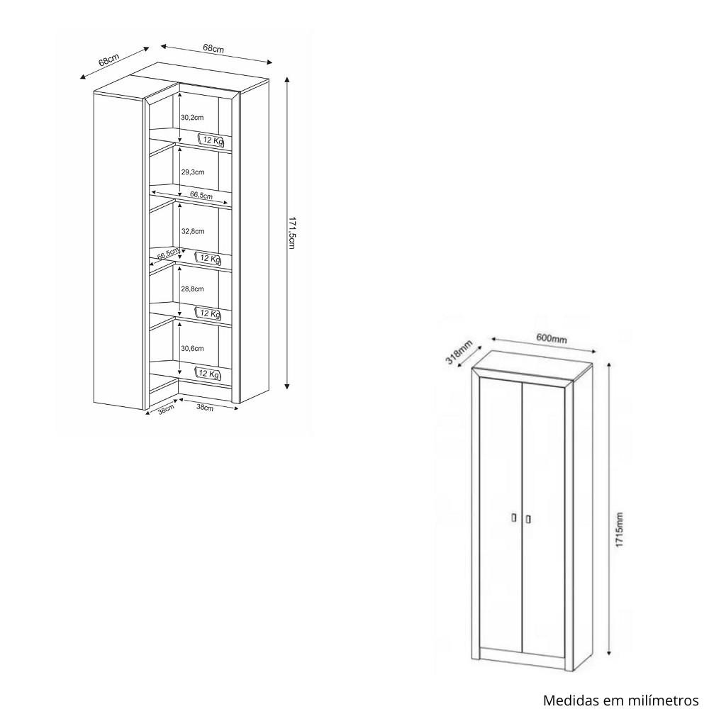 Conjunto de Armários para Escritório ME41 Tecnomobili - 3