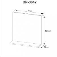 Espelheira Para Banheiro Com Espelho BN3642 Tecno Mobili - 3