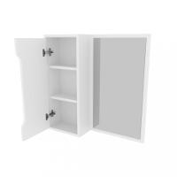 Espelheira Para Banheiro Com Espelho 1 Porta BN3648 Tecno Mobili - 3