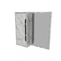 Espelheira Para Banheiro Com Espelho 1 Porta BN3648 Tecno Mobili - 2