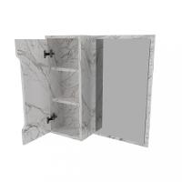 Espelheira Para Banheiro Com Espelho 1 Porta BN3648 Tecno Mobili - 3