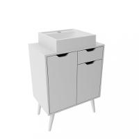 Armário Para Banheiro 2 Portas 1 Gaveta 60cm BN3637 Tecno Mobili - 2